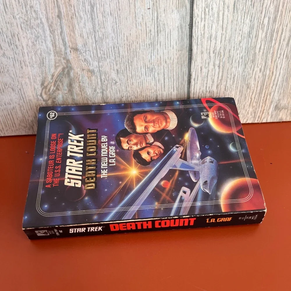 Star Trek Death Count L.A. Graf Paperback Book #62 Pocket Books 1st Print 1992‎